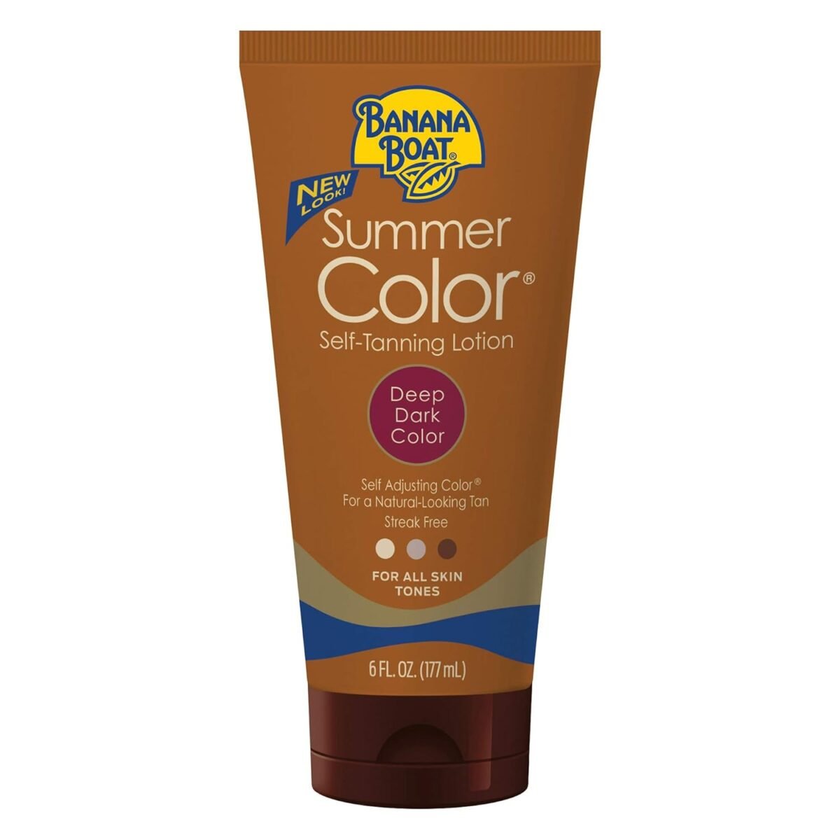 Banana Boat, Summer Color Self-Tanning Lotion, Deep Dark Color for All Skin Tones, 6 oz