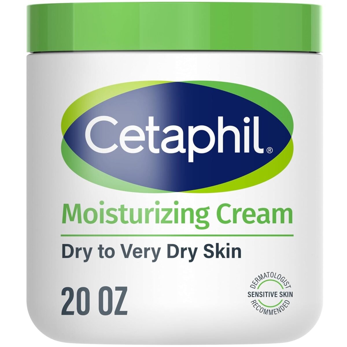 Cetaphil Face & Body Moisturizer, Hydrating Moisturizing Cream for Dry to Very Dry, Sensitive Skin, NEW 20 oz, Fragrance Free, Non-Comedogenic, Non-Greasy (Packaging May Vary)