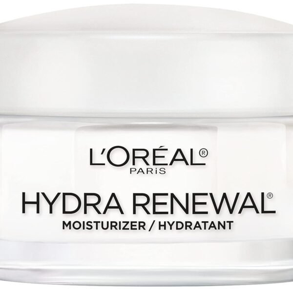 L'Oreal Paris Skincare Hydra-Renewal Face Moisturizer with Pro-Vitamin B5 for Dry Sensitive Skin, All-Day Hydration, 1.7 Oz