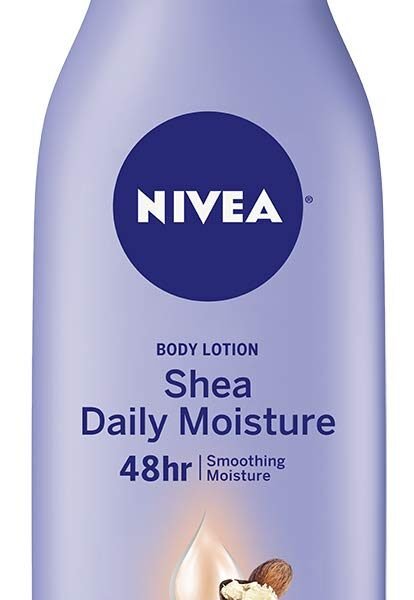 NIVEA Shea Nourish Body Lotion with Deep Nourishing Serum and Shea Butter, 48-Hour Moisturizing Body Lotion for Dry Skin, Nourishes and Smooths Dry Skin, 16.9 Fl Oz Pump Bottle