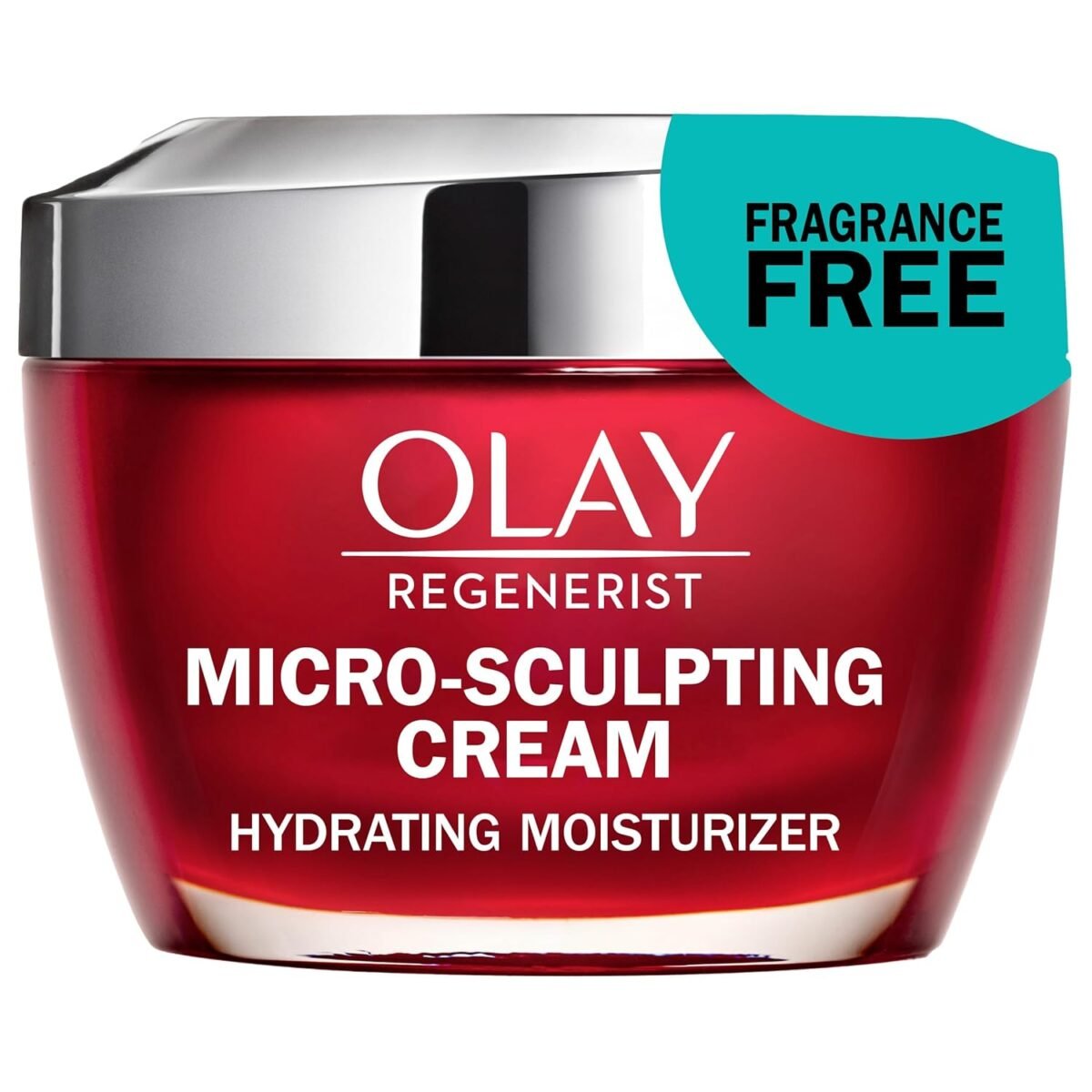 Olay Face Moisturizer, Regenerist Micro-Sculpting Cream for Women, Fragrance-Free - Hydrating, Anti-Aging, Anti-Wrinkle, Firming Skin Care - Hyaluronic Acid, Niacinamide, Amino Peptides, 1.7 Oz