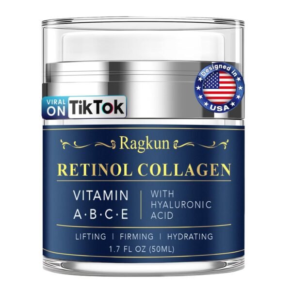 Retinol Cream for Face, Moisturizer for Women & Men with Collagen to Tighten, Lift & Firm Skin, Wrinkle for Women, Anti-Aging Face Cream, Instant Face Lift Cream 1.7 fl. oz.