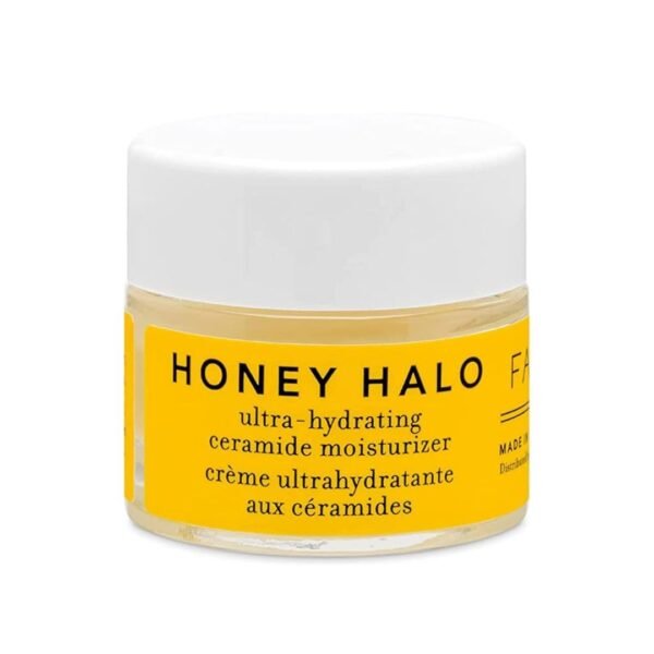 Farmacy Ceramide Face Moisturizer - Honey Halo Hydrating Facial Moisturizer for Dry Skin - Plumps, Soothes + Restores Skin with Potent Ceramides + Buckwheat Honey for a Dewy, Healthy Glow (9ml)