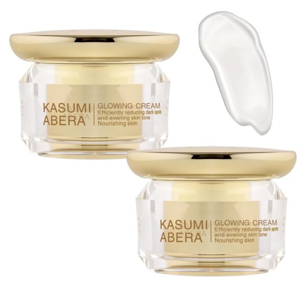 ABERA Kasumi Glowing Cream, Melasma Treatment with Niacinamide & HA, Dark Spot Remover For Face, Reduce Fine Lines, Wrinkles, Anti-aging, Red Ginseng Extract, Melasma Cream (0.7 Oz Per Item)(Set 2)