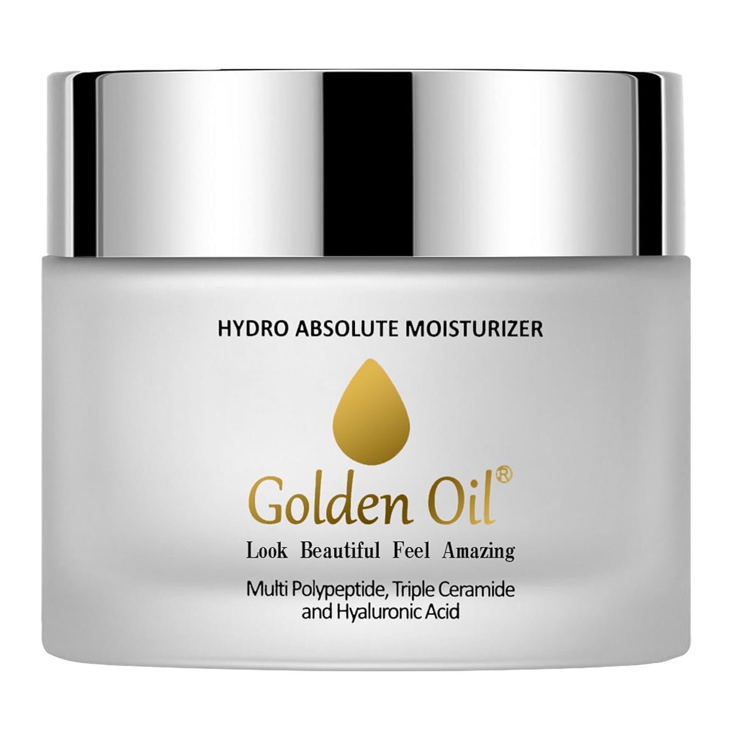 Anti-Aging Hydro Absolute Moisturizer – Super Charged Face, Neck & Décolleté Moisturizer with Triple Ceramides, Multi Polypeptides & Hyaluronic Acid to Hydrate & Treat Fine Lines & Wrinkles-1.7 Fl Oz