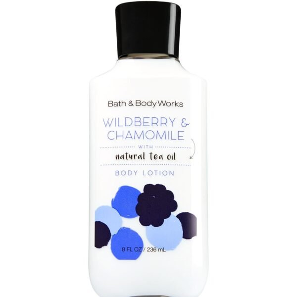 Bath and Body Works Wildberry Chamomile Lotion Made With Natural Tea Oil 8 Ounce Full Size