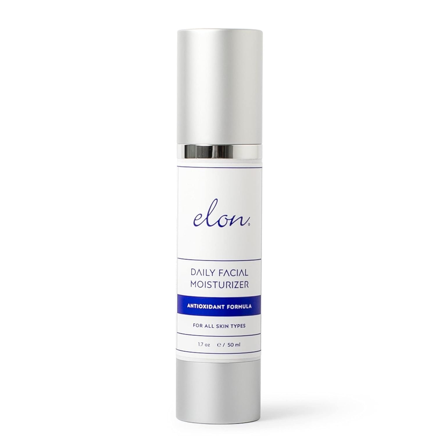 Elon Daily Facial Moisturizer for Women - Hyaluronic Acid Moisturizer w/Coconut Oil & Jojoba Oil – Reduce Signs of Fine Lines & Wrinkles - Suitable for All Skin Types (1.7 Oz)