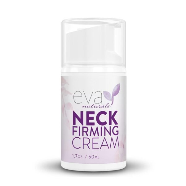 Eva Naturals Enhanced Neck & Décolleté Firming Cream (1.7 oz) - Hydrating Cream for Neck Tightening & Wrinkle Reduction - Lifts & Smooths for Youthful Skin