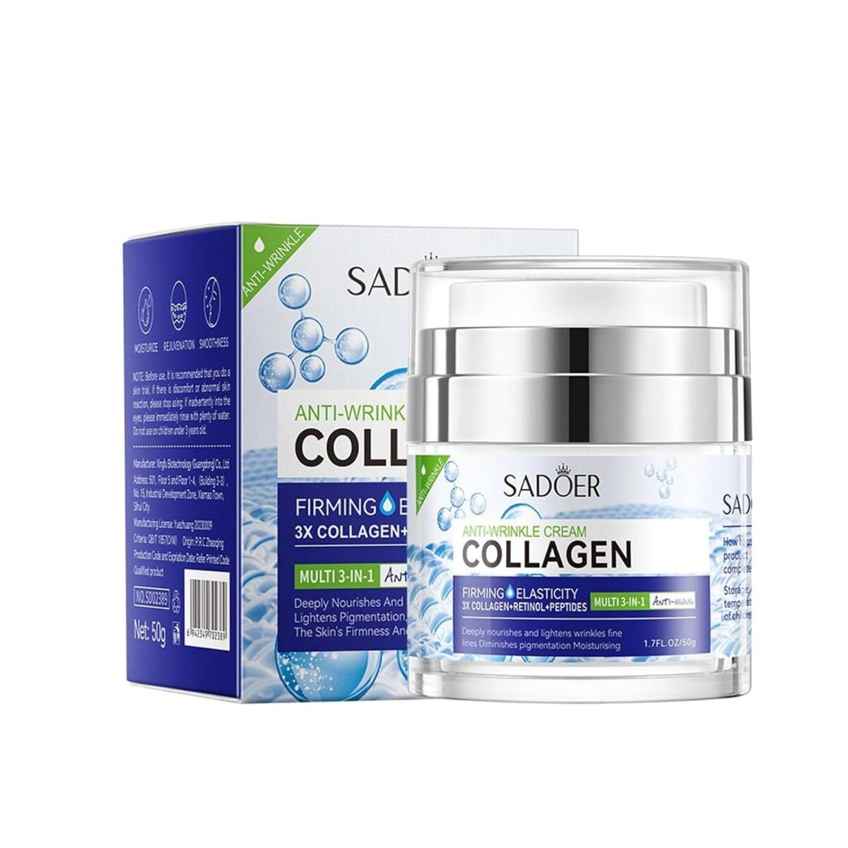 Firming and Lifting Cream,Moisturizing Face Cream for Face Neck and Eye,Rich in Collagen Lifting the Skin Reducing Wrinkles Repairing Sagging Skin,Women and Men's Morning and Evening Cream
