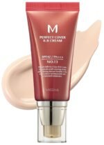 MISSHA M Perfect Cover BB Cream No.13 Bright Beige - Fair with Cool Undertone SPF 42 PA +++ 1.69 Fl Oz - Tinted Moisturizer for face with SPF