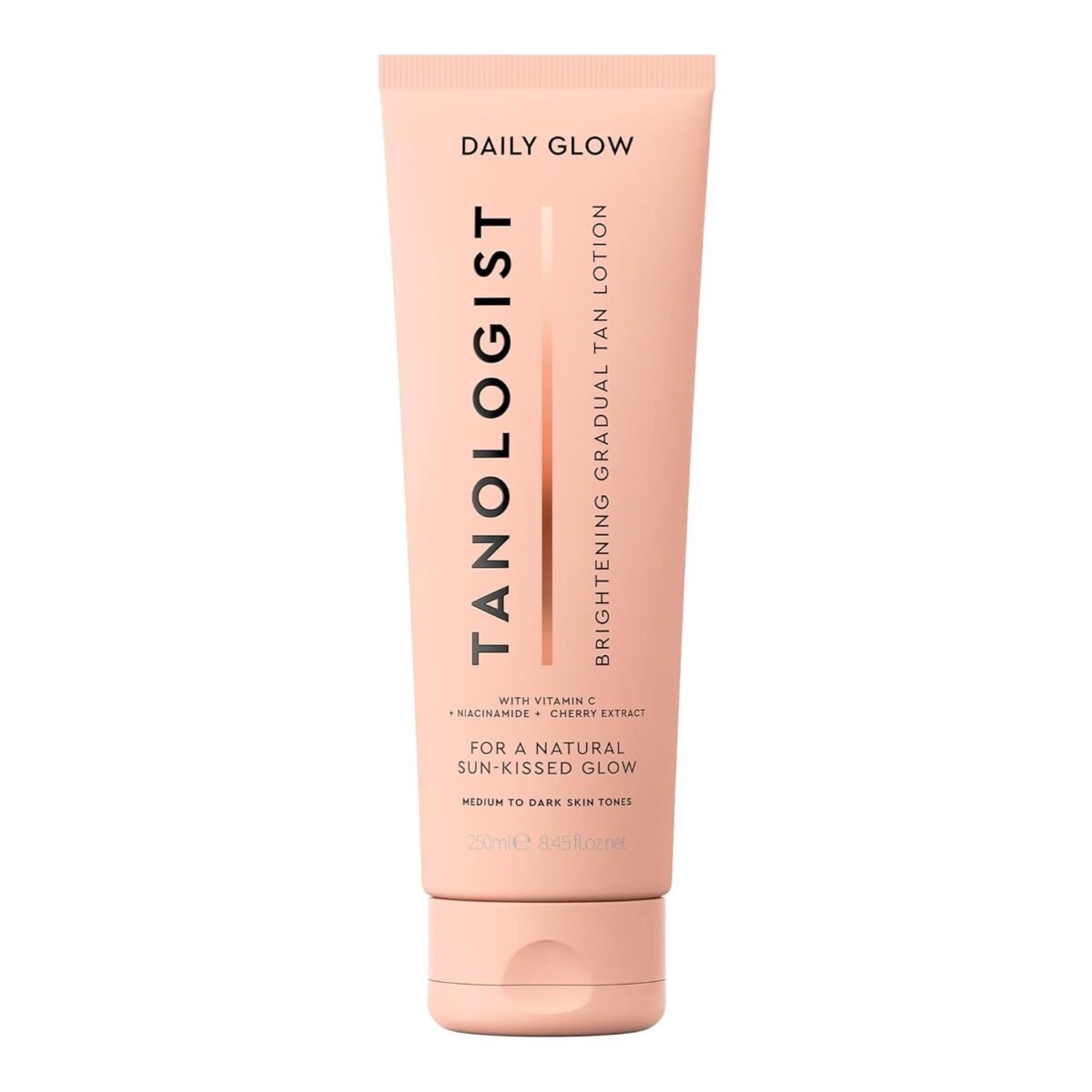 Tanologist Brightening Daily Glow Body Lotion- Medium To Dark, 8.45 fl. oz/250 ml Tube