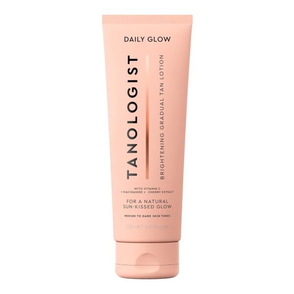 Tanologist Brightening Daily Glow Body Lotion- Medium To Dark, 8.45 fl. oz/250 ml Tube