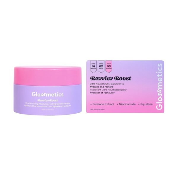 Glossmetics Barrier Boost. Ultra Nourishing Daily Moisturizer Face Cream. Non Comedogenic Face Moisturizer. Hydrating Skin Barrier Repair Moisturizing Cream. Vegan, Cruelty-Free - 50ml