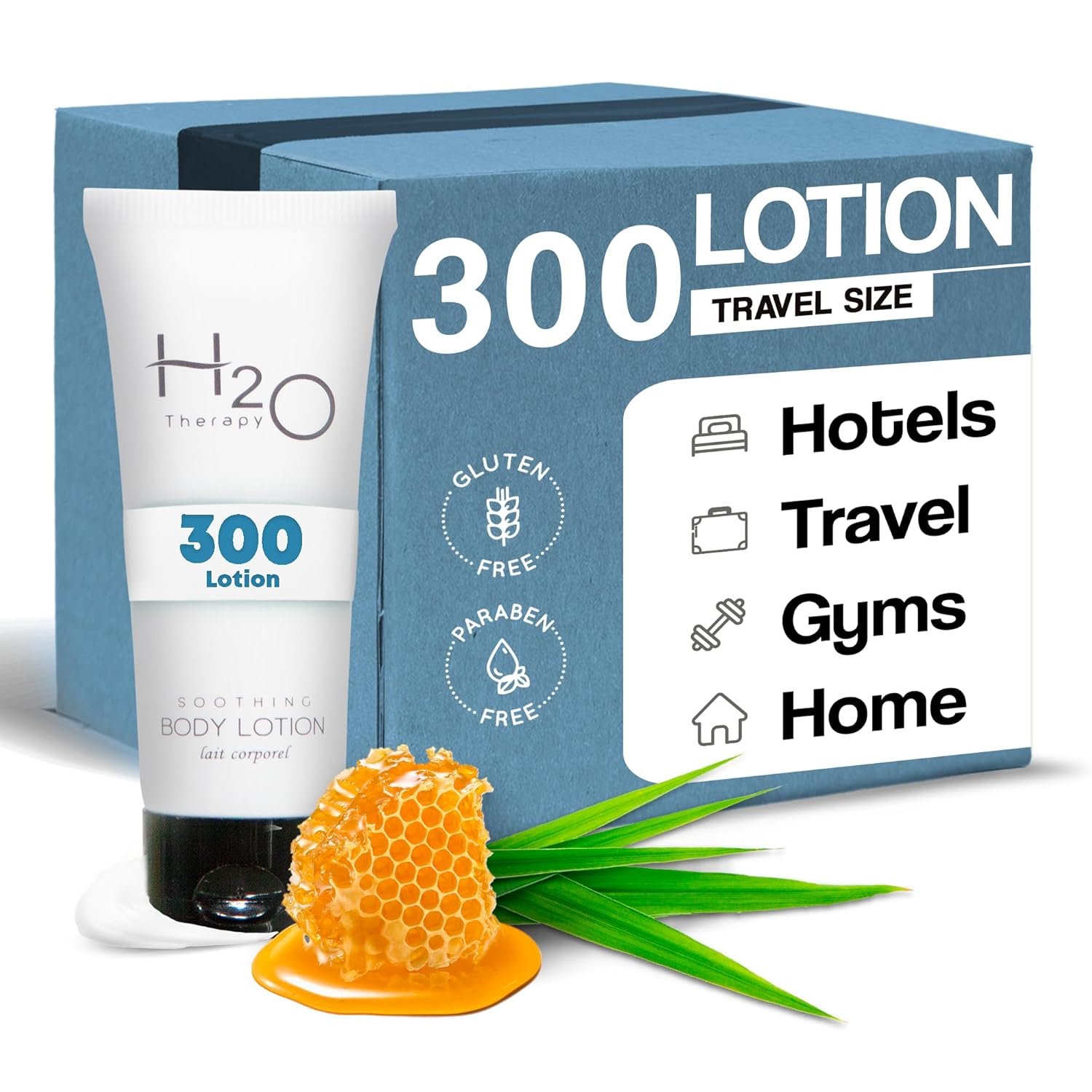 H2O Therapy Body Lotion, Travel Size Hotel Hospitality, 1 oz (Case of 300)