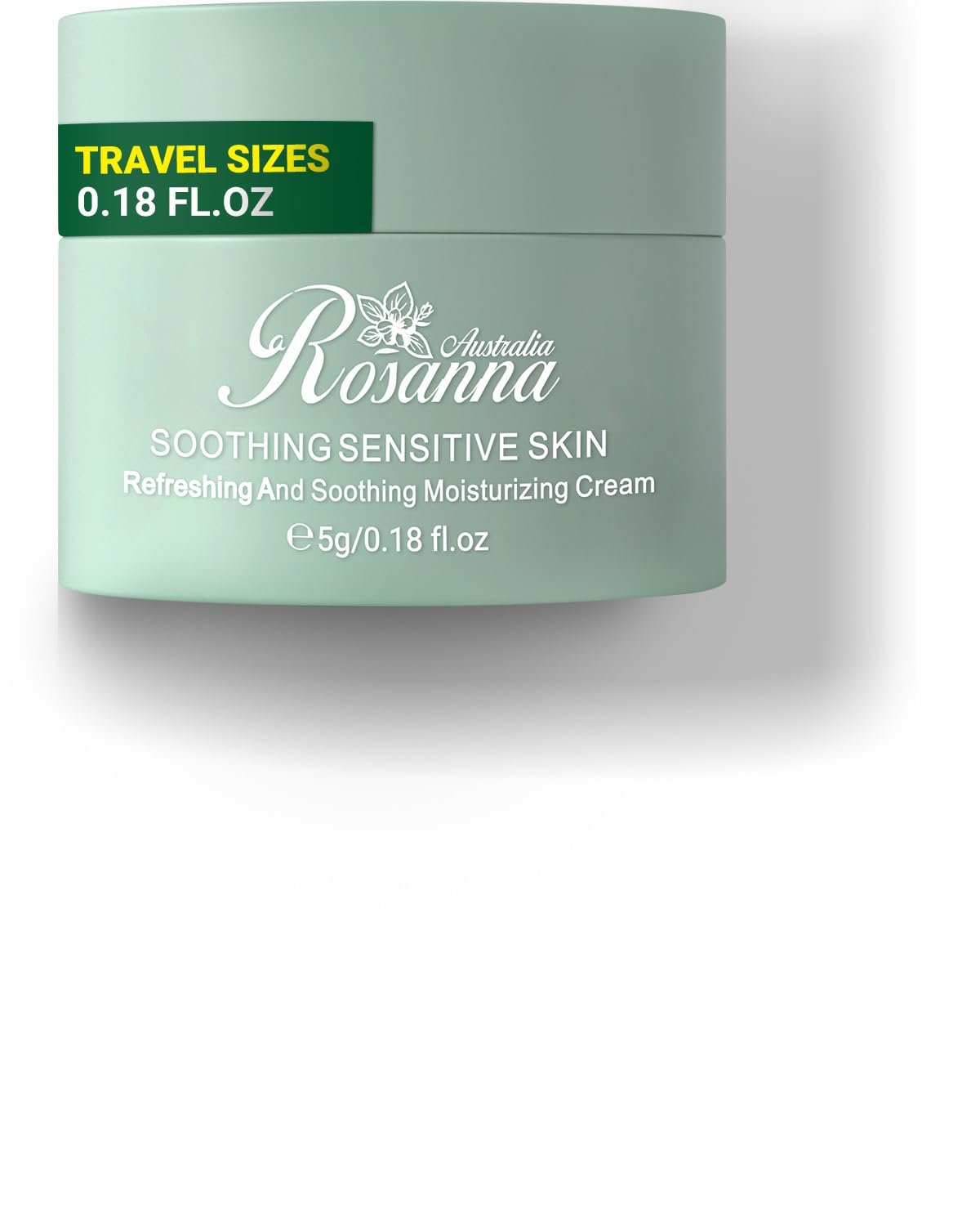 Travel Size Soothing Moisturizing Cream for Sensitive Skin,Australian Skincare,Daily and Night Face Moisturizer for Women,0.18 fl oz