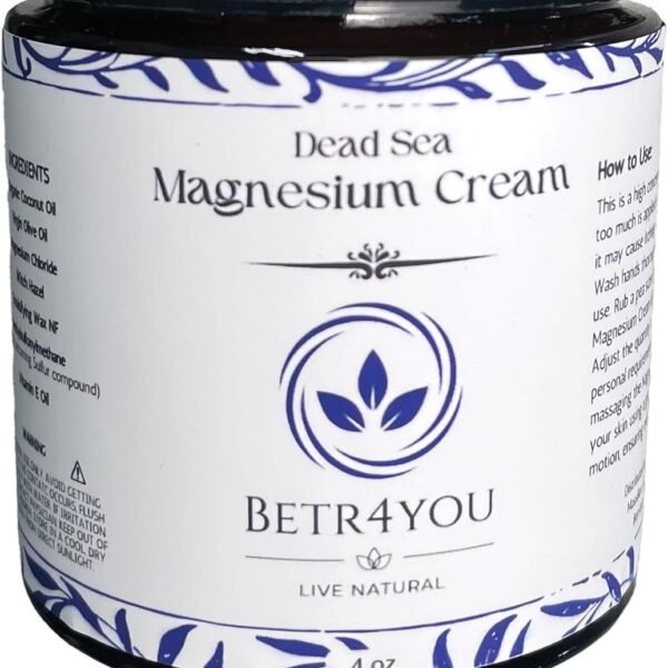 BETR4YOU Official | Dead Sea Magnesium Cream | 4 Oz. Magnesium Lotion | TikTok Star Shop Seller