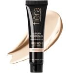 Fièra Luxury Concealer & Foundation with Anti-Aging Ingredients - Full Coverage for Dark Circles, Wrinkles, Fine Lines, and Spots, All-Day Wear For Mature Skin - Bisque, 0.5 FL. OZ. / 15 ML