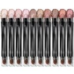 10PCS Eyeshadow Stick,Shimmer And Matte Brown Metallic Cream Eyeshadow Pencil Crayon with Smudge-proof & Waterproof, Eye Brightener Stick, Ideal Gift for Women- Love's Gifts