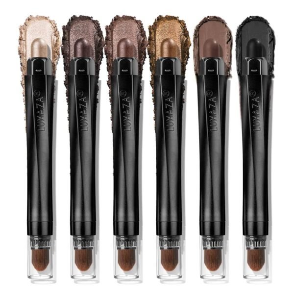 TAUPE MAUVE Eyeshadow Stick Makeup 6PCS Set, Metallic Shimmer Matte Cream Eye Shadow Eyeliner Brightener Pencil Crayon - TAUPE MAUVE